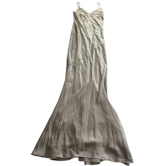 L'Agence Serita Silk Slip Dress in Champagne - Picture 1 of 5